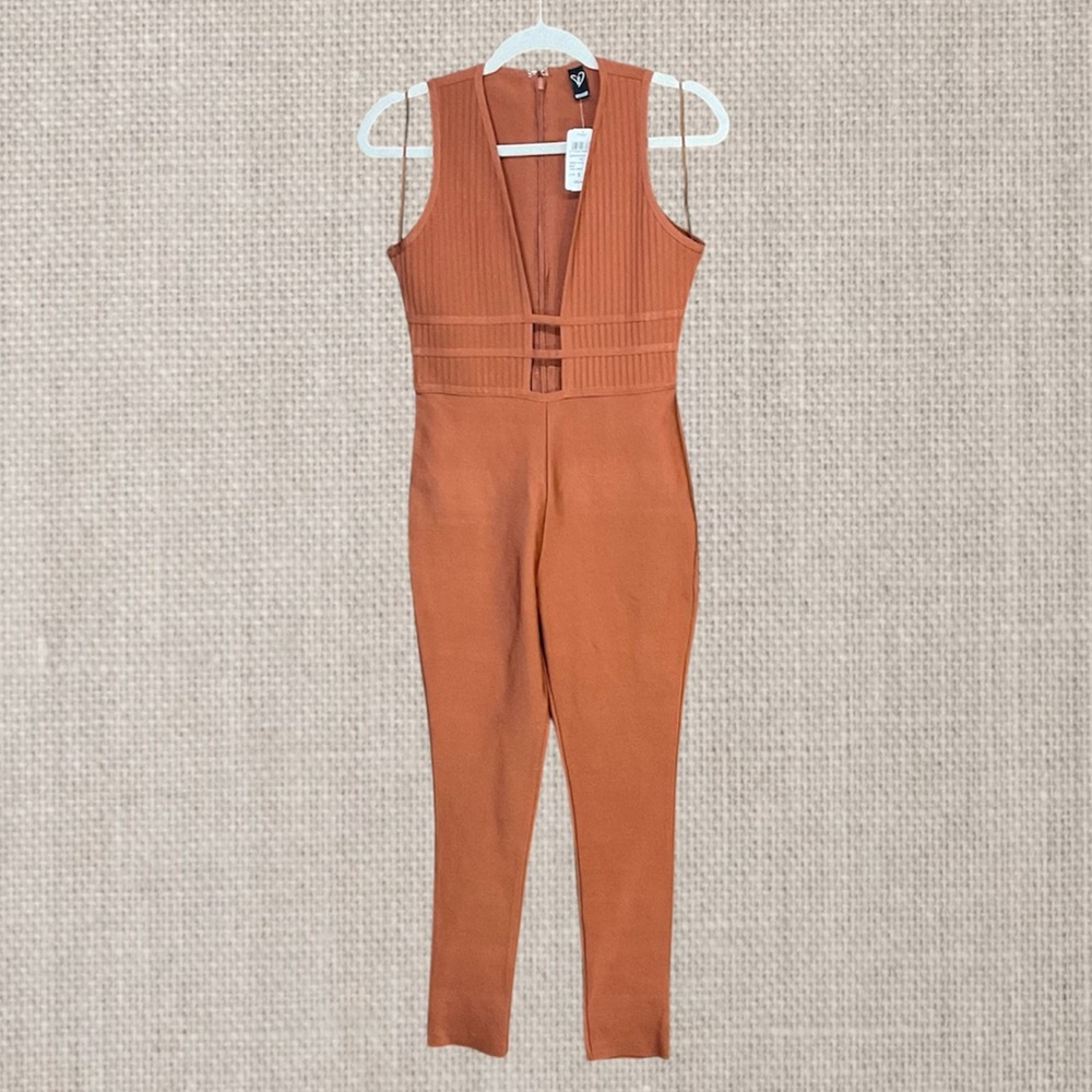 NWT Windsor Sleeveless Rust Orange Jumpsuit Womens S